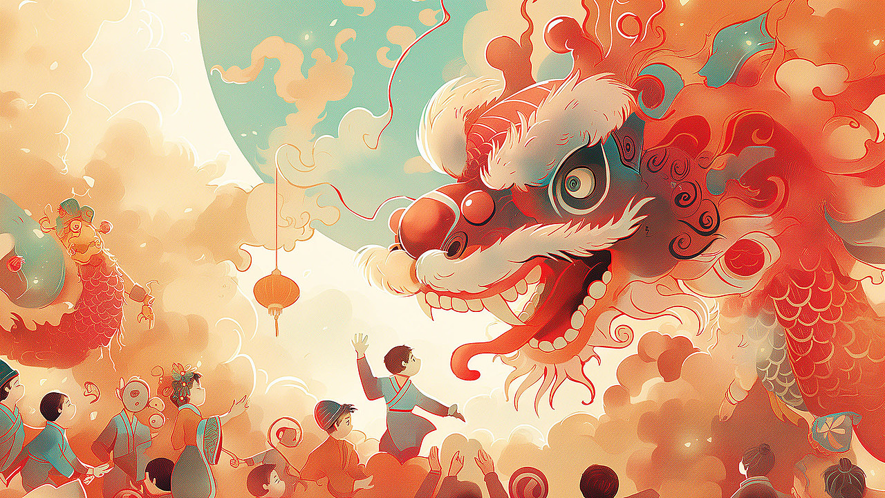 插画舞龙-龙行龘龘(图ZMzYyNjg1OTQ0) - 其他 - 站酷设计师JOICE888原创素材 - 站酷ZCOOL