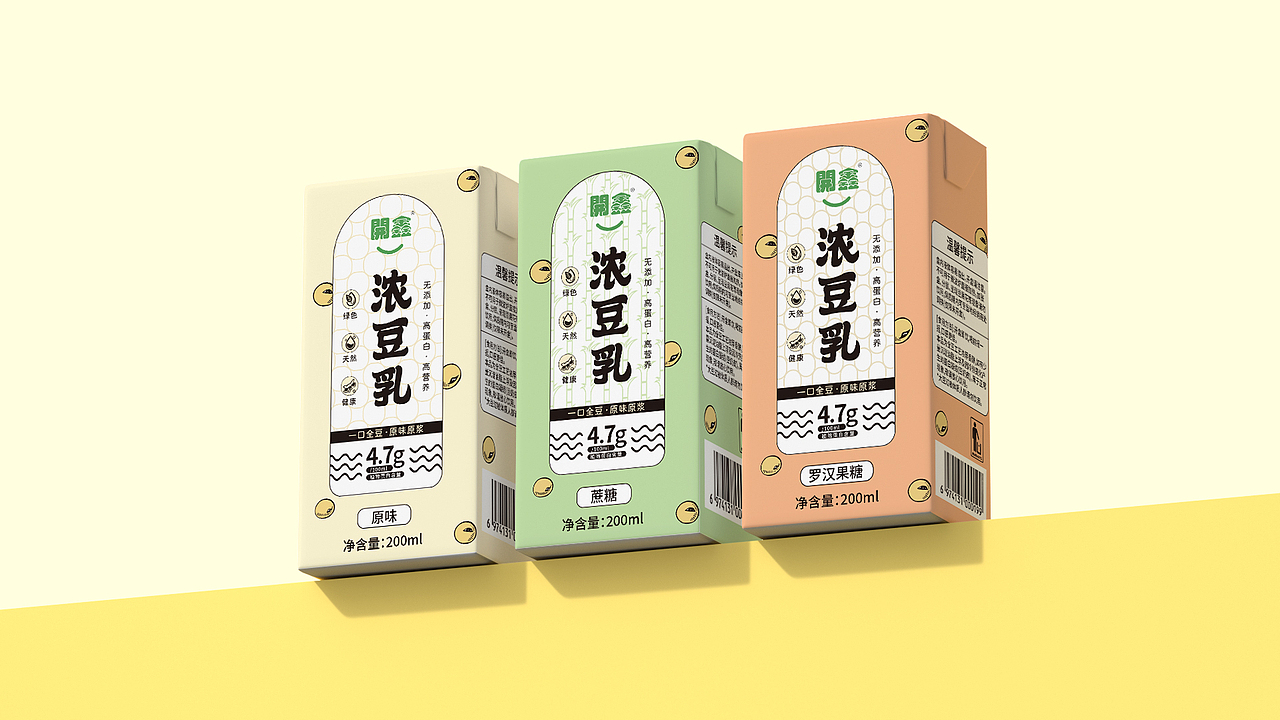 開鑫浓豆乳包装设计（图ZMzUwMzkzOTAw） - 包装 - 站酷设计师无距设计原创素材 - 站酷ZCOOL