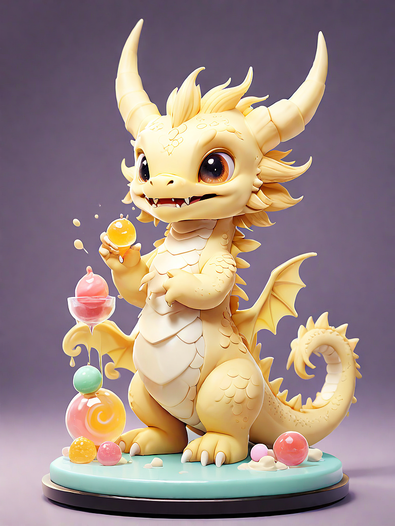 甜蜜巧克力的龙年雕刻