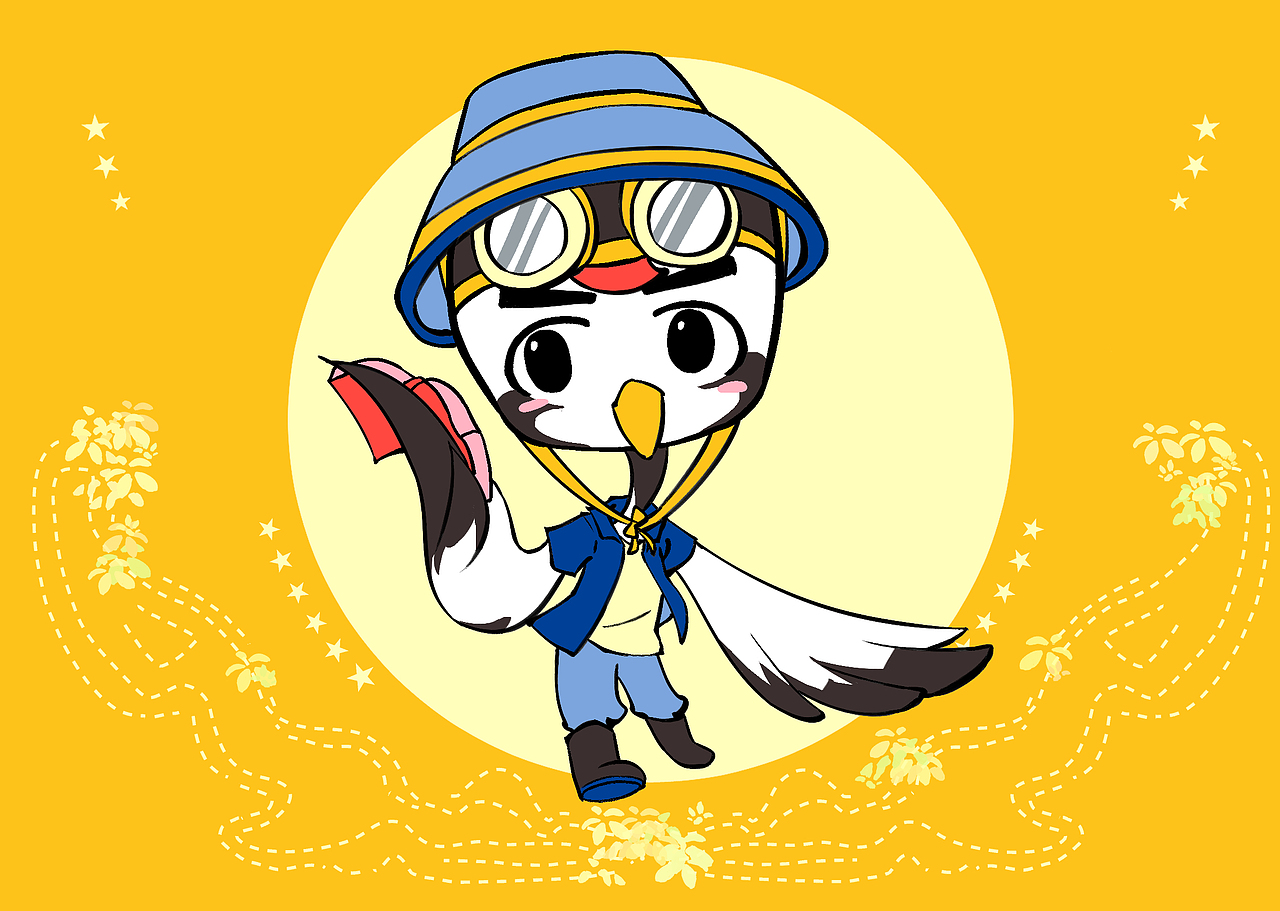 画完啦！话说鹤鹤们还挺可爱的（图ZMzM1ODIyODUy） - IP形象 - 站酷设计师六凌Aray原创素材 - 站酷ZCOOL