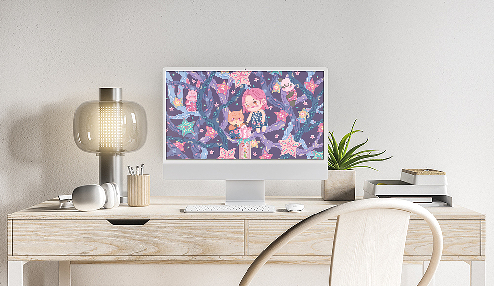 邂逅#粉嫩多巴胺少女#星途（图ZMzQzOTA3NzQw） - 商业插画 - 站酷设计师书曼原创素材 - 站酷ZCOOL