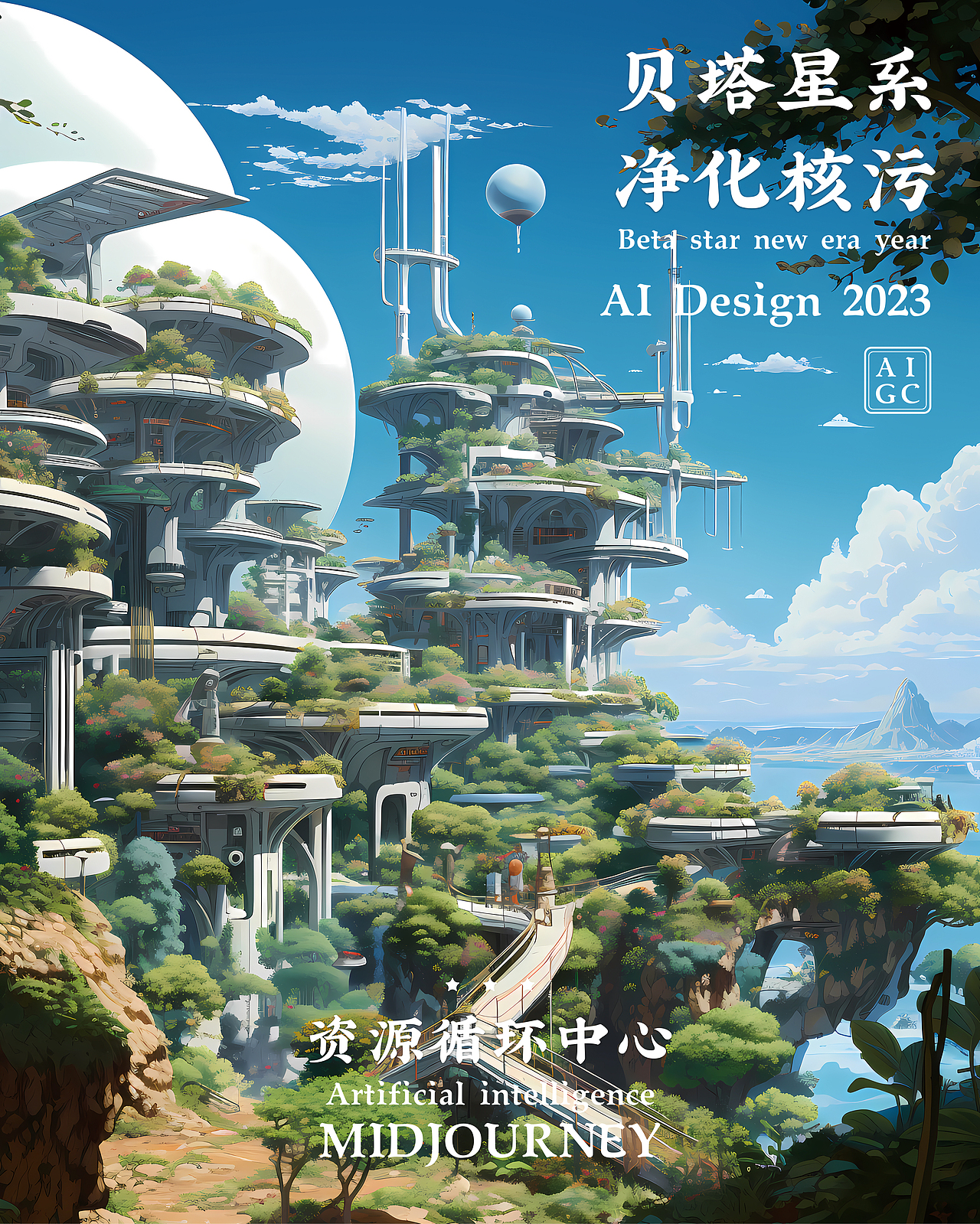 贝塔星系 净化核污（图ZMzU1ODgzOTU2） - AI作品 - 站酷设计师朱宁浙原创素材 - 站酷ZCOOL