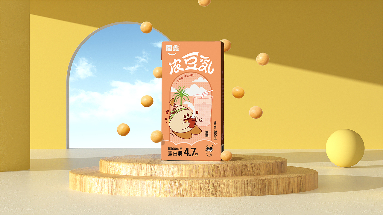 開鑫浓豆乳包装设计丨香浓自然派（图ZMzUxOTIzODY0） - 包装 - 站酷设计师dwhuj2006原创素材 - 站酷ZCOOL