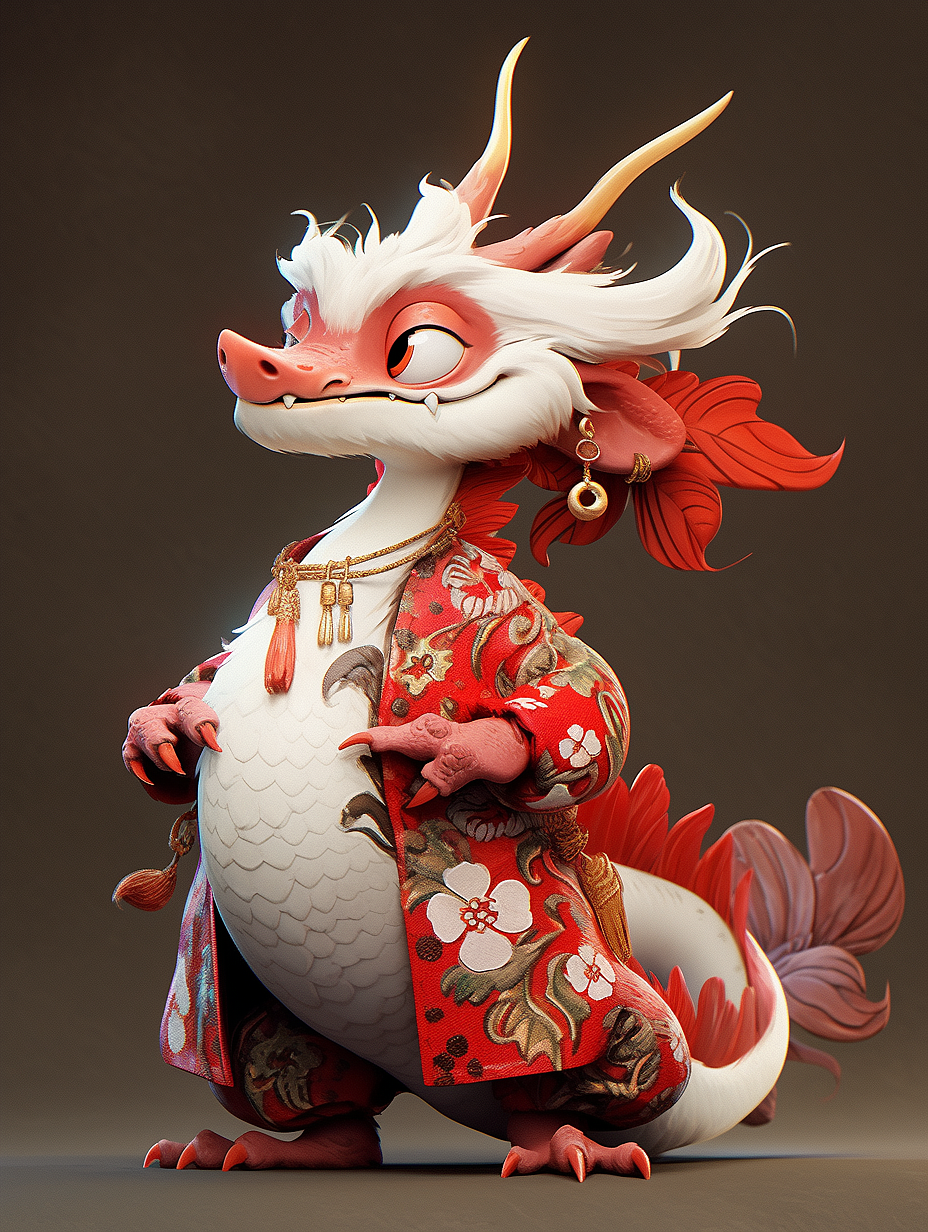 龙年小小守护神（图ZMzU5NDU3NTcy） - AI作品 - 站酷设计师酒沾青衫原创素材 - 站酷ZCOOL