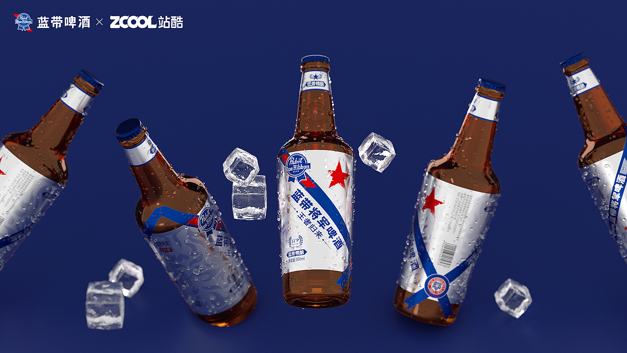 蓝带将军啤酒丨野性微醺 包装设计（图ZMzcwNzQ0NTIw） - 包装 - 站酷设计师断笔藏锋原创素材 - 站酷ZCOOL