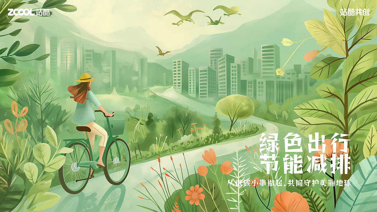 低碳生活 携手共进|从低碳小事做起，共同守护美丽地球（图ZMzY2NTg2NzYw） - 宣传物料 - 站酷设计师Dnbobi原创素材 - 站酷ZCOOL