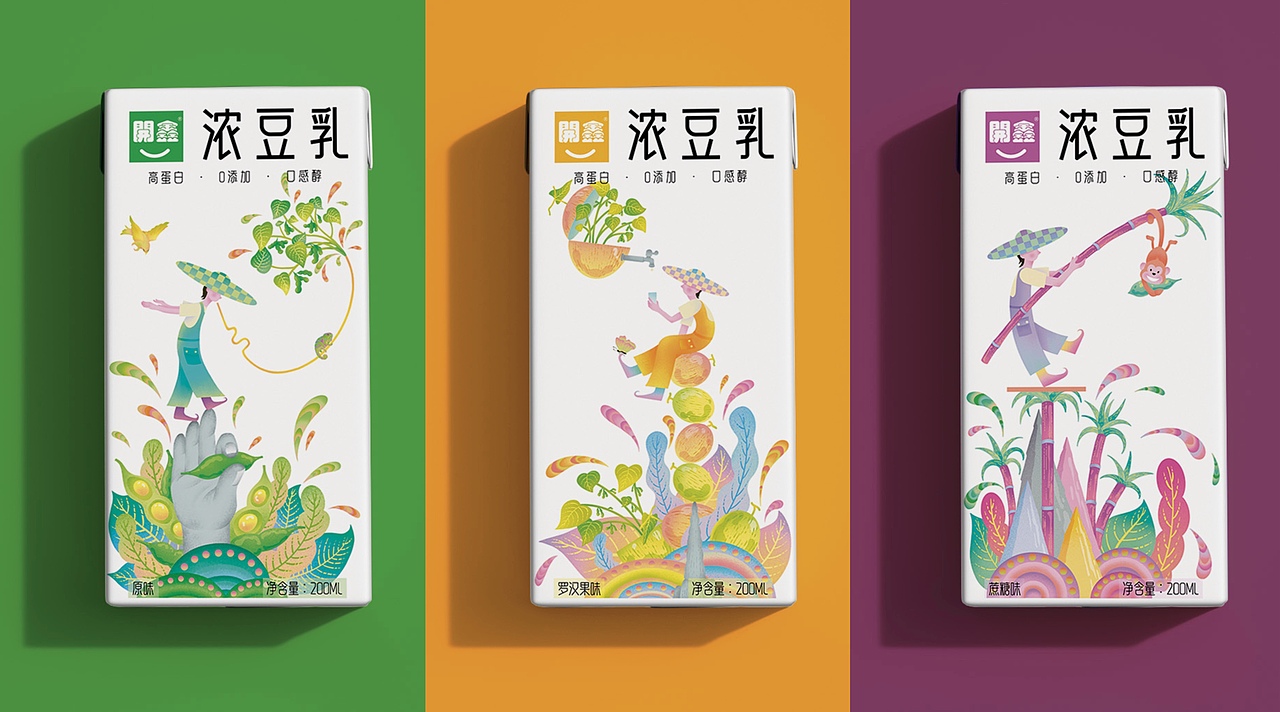 開鑫浓豆乳包装设计