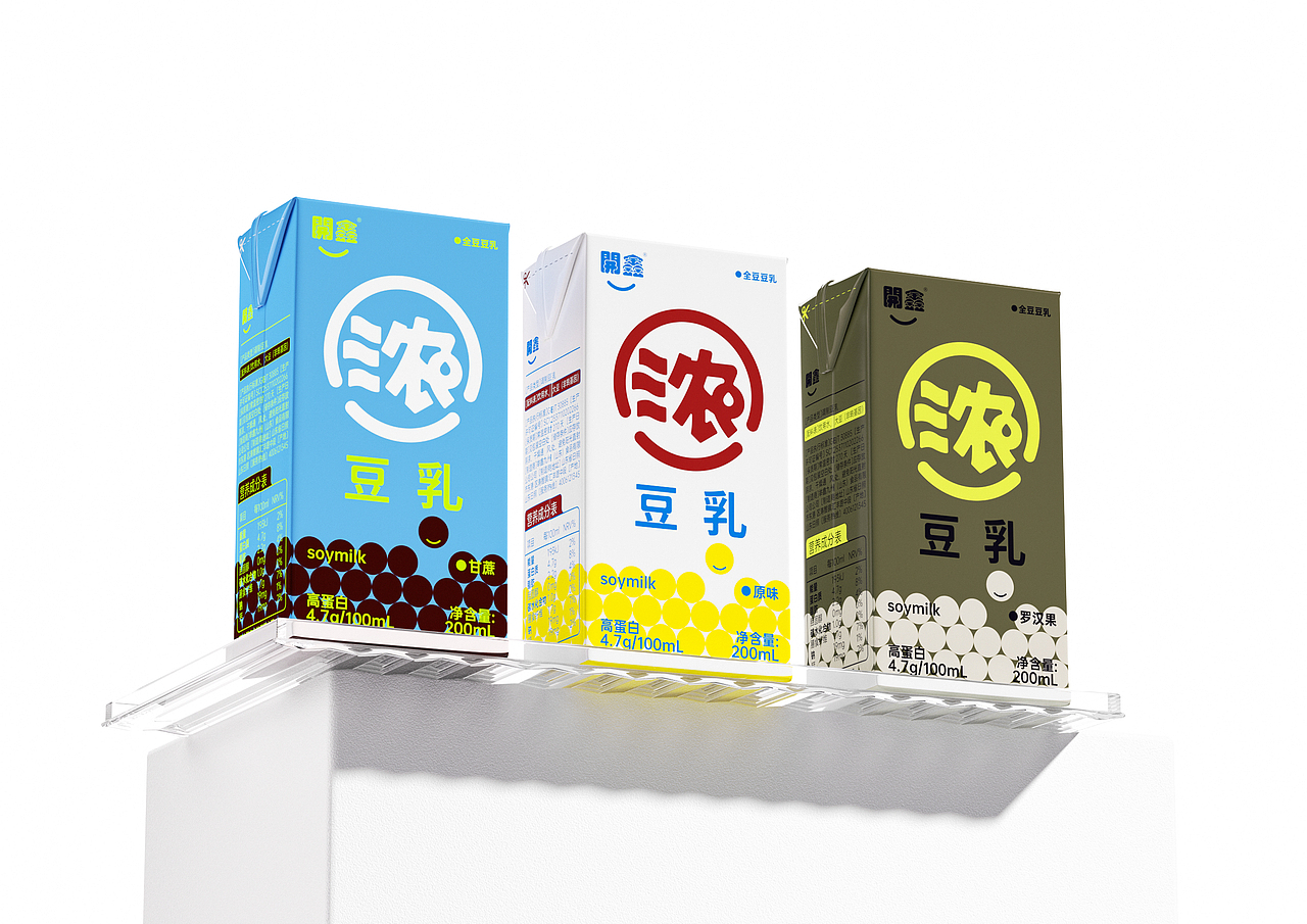 開鑫浓豆乳品牌包装设计｜用超级符号建立包装系统（图ZMzUyMDg4OTcy） - 包装 - 站酷设计师造物起异包装设计原创素材 - 站酷ZCOOL