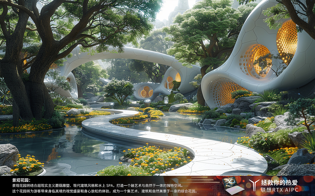 《未来艺术花园》(图ZMzY5ODkwNDU2) - AI作品 - 站酷设计师梦庭芳原创素材 - 站酷ZCOOL
