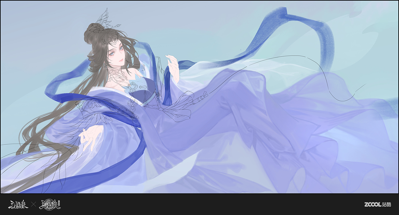 三国杀【一将成名-国潮典韵】薛灵芸·仙鲤芙蓉（图ZMzQ4MzA2MzI4） - 概念设定 - 站酷设计师奶波士原创素材 - 站酷ZCOOL