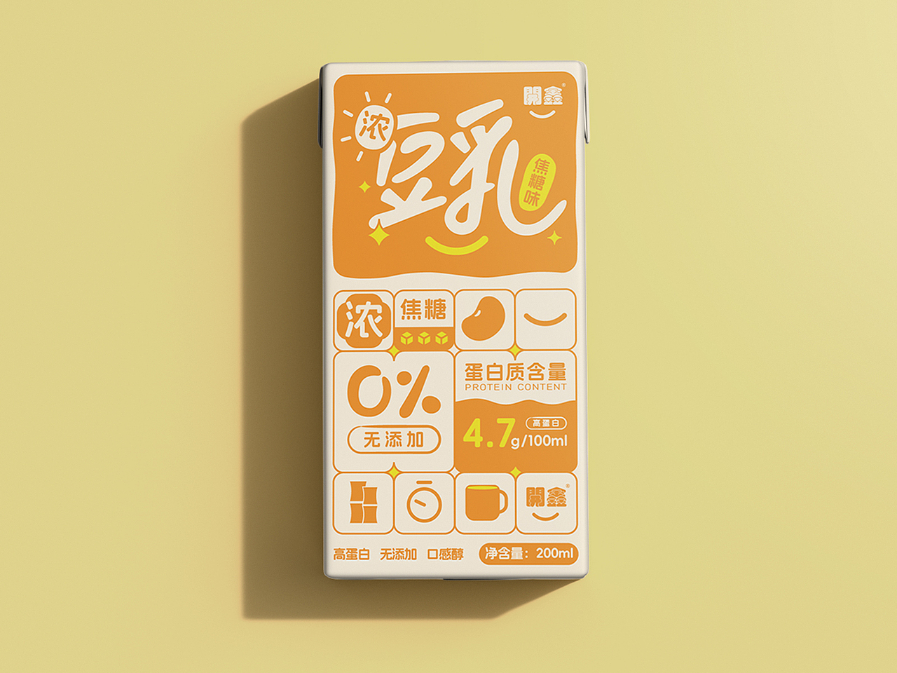 開鑫浓豆乳包装设计丨健康直观