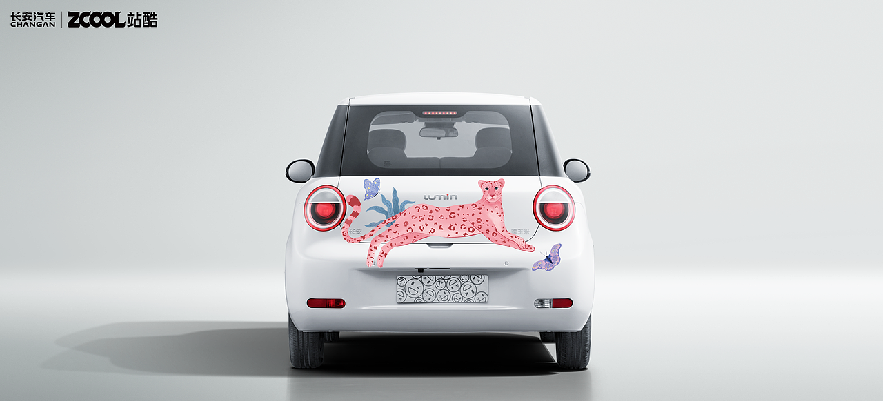 【丛林之梦—多巴胺的旋律】长安LUMIN车贴设计（图ZMzY5MDE1MjU2） - 图案 - 站酷设计师游泳的魚原创素材 - 站酷ZCOOL