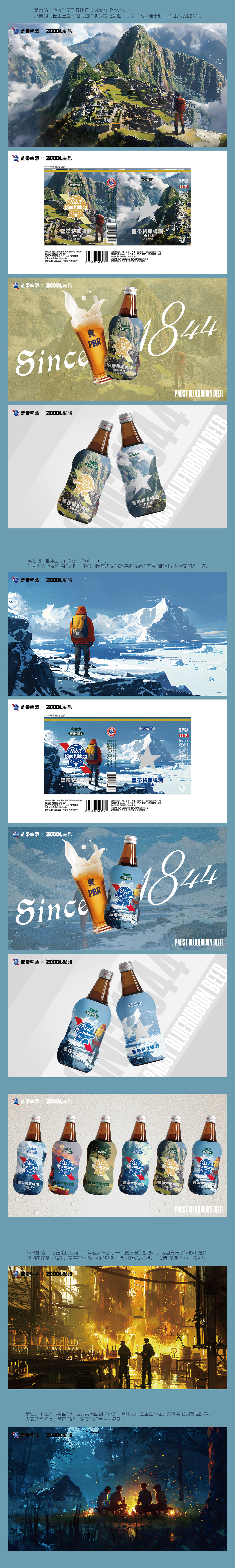 蓝带啤酒之旅:时空冒险漫游(图ZMzcxMDI2NjMy) - 包装 - 站酷设计师麻寺田原创素材 - 站酷ZCOOL