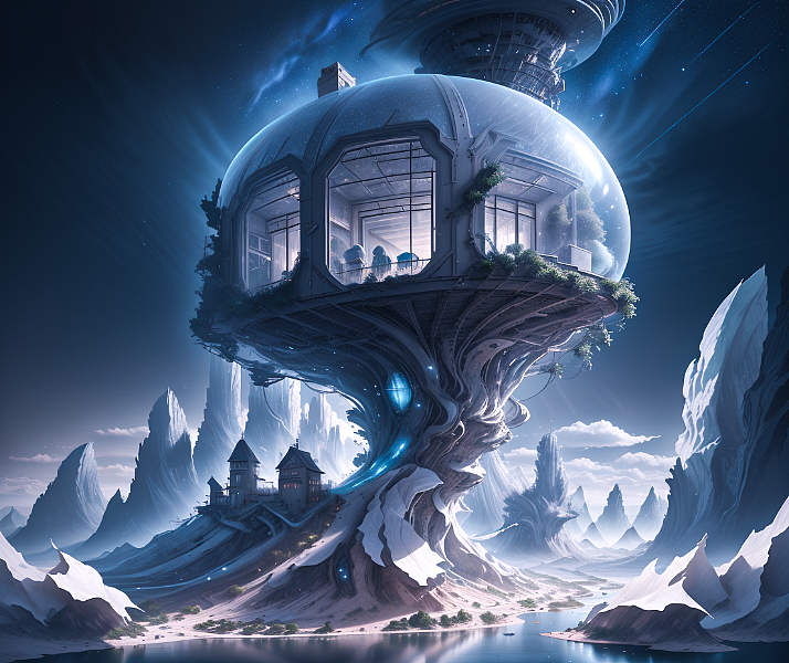 《三體·樹屋建筑》（圖ZMzU1OTQyNTk2） - 其他空間 - 站酷設計師CheersArt原創(chuàng)素材 - 站酷ZCOOL