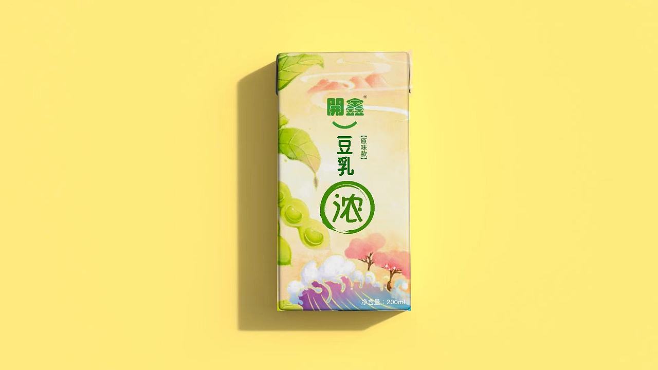開鑫浓豆乳·好彩自然来（图ZMzUxMjEwNTI4） - 商业插画 - 站酷设计师画插画的胖喵原创素材 - 站酷ZCOOL