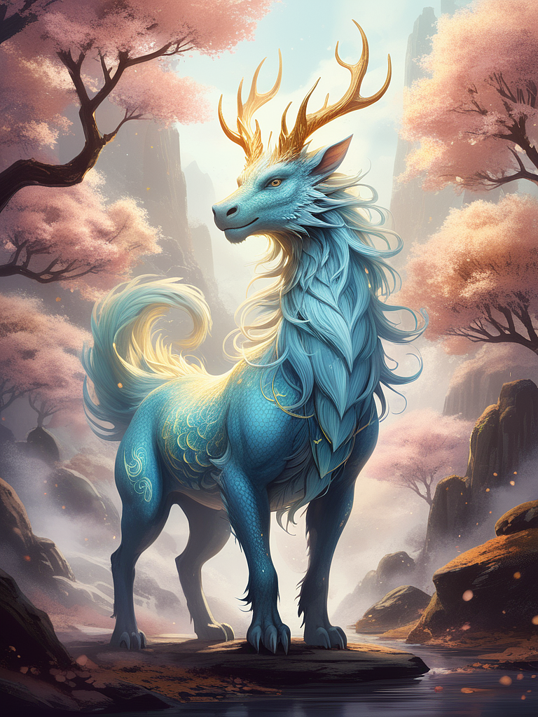 龙年守护神兽（图ZMzYwNDY3MDAw） - AI作品 - 站酷设计师有幸遇见原创素材 - 站酷ZCOOL