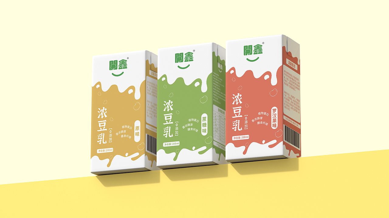 開鑫浓豆乳包装设计