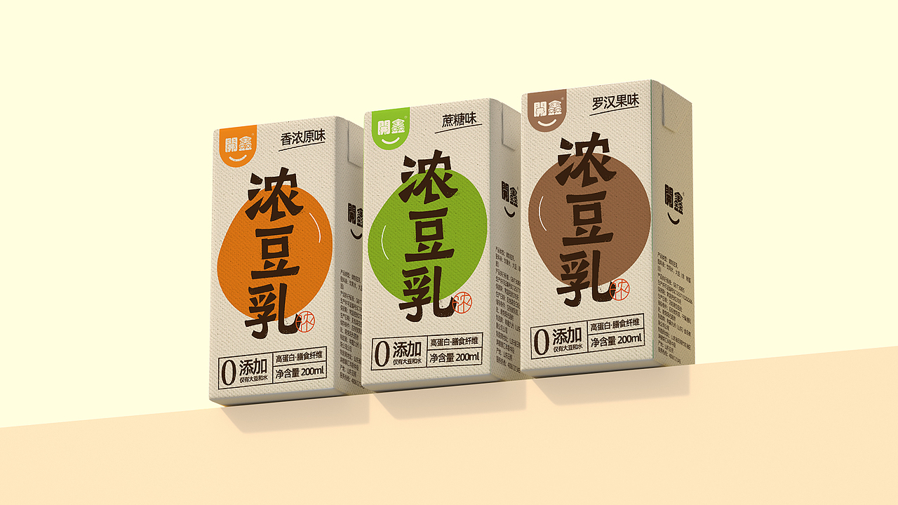 開鑫浓豆乳包装设计