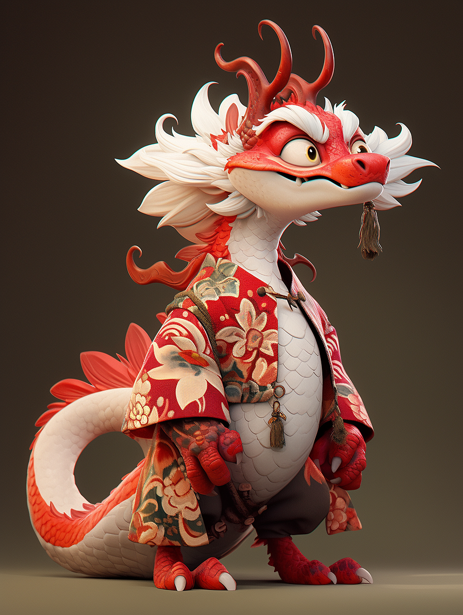 龙年小小守护神（图ZMzU5NDU3NTc2） - AI作品 - 站酷设计师酒沾青衫原创素材 - 站酷ZCOOL
