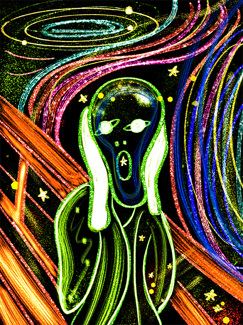 闪烁中的名画（图ZMzQzNzk3MzYw） - 艺术插画 - 站酷设计师一百个君原创素材 - 站酷ZCOOL