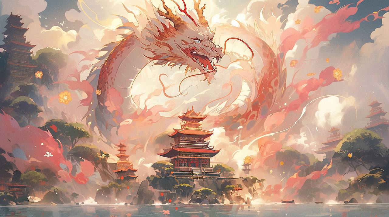 龙年大吉大利 我的守护神龙（图ZMzYwMTY5MjQ0） - AI作品 - 站酷设计师suzimu原创素材 - 站酷ZCOOL