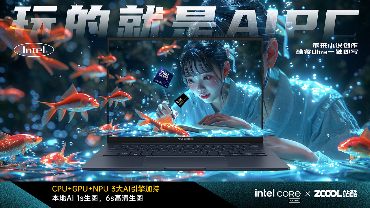 Intel-酷睿Ultra 造梦环游记（图ZMzY1NTUxNDc2） - AI作品 - 站酷设计师山城SHANCHENG原创素材 - 站酷ZCOOL