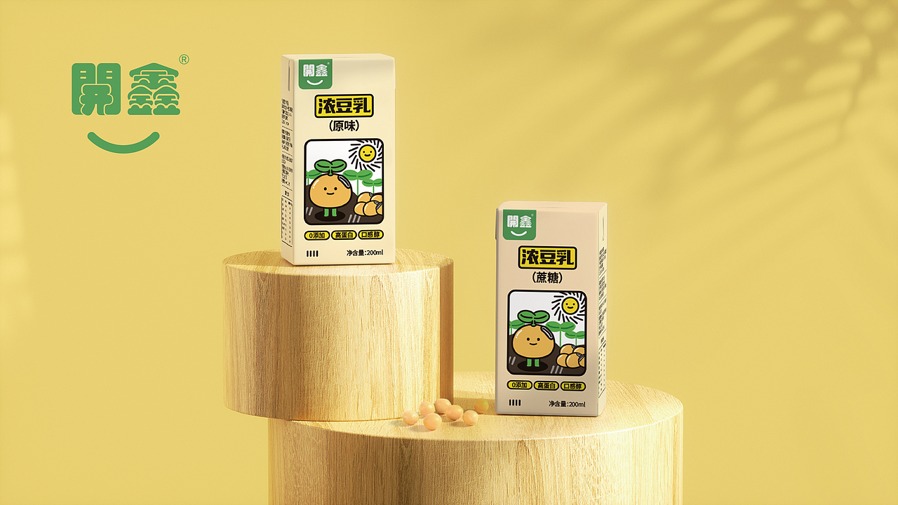 開鑫浓豆乳包装设计 ｜来自肥沃黑土大豆提取物（图ZMzUwOTk5ODA4） - 包装 - 站酷设计师chen91926原创素材 - 站酷ZCOOL