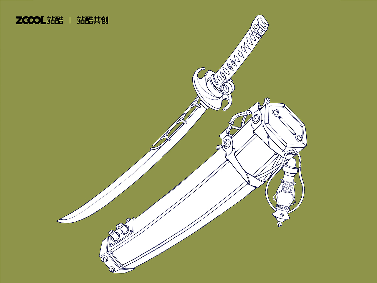 【大正浪漫】武士刀设计