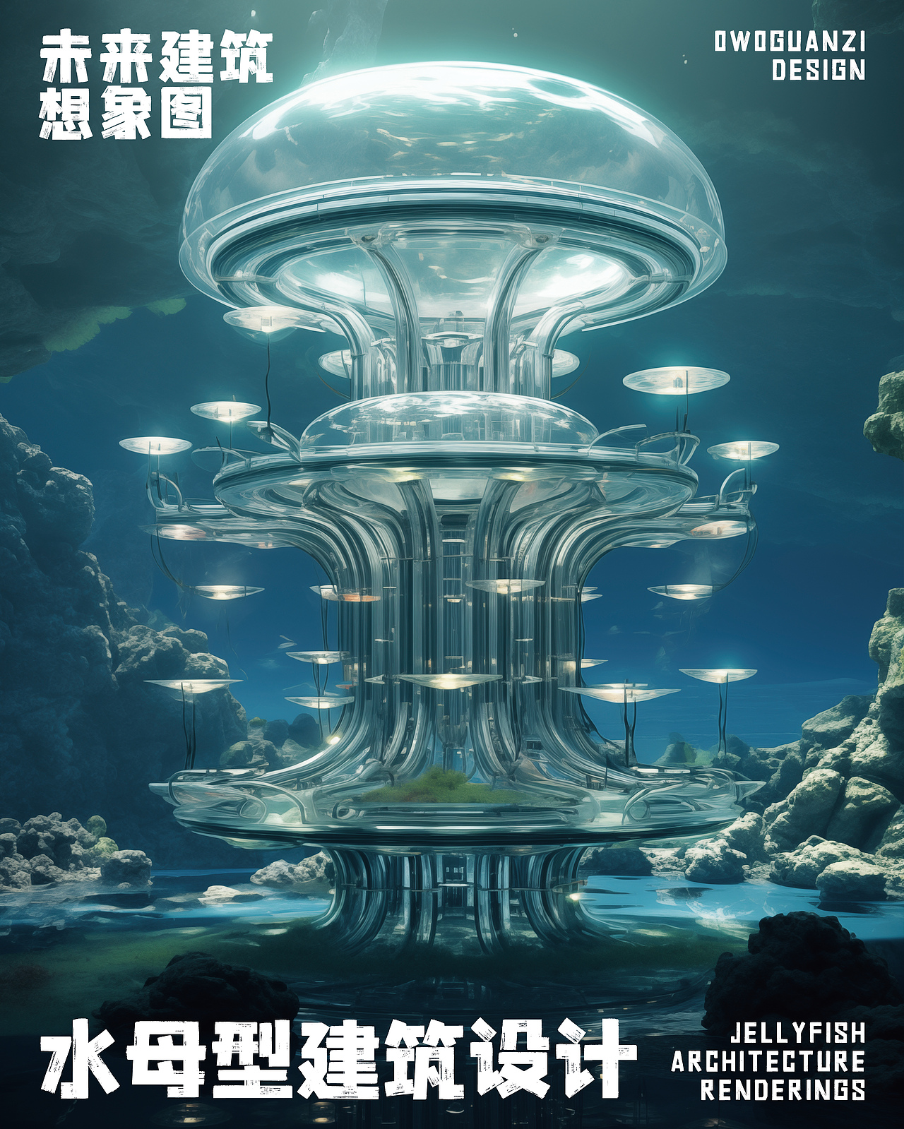 水珠，玻璃，水母，未来建筑（图ZMzU1ODUzNDQw） - 其他空间 - 站酷设计师玻璃罐子owo原创素材 - 站酷ZCOOL