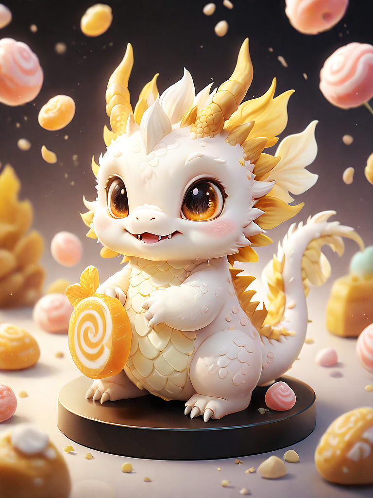 甜蜜巧克力的龙年雕刻