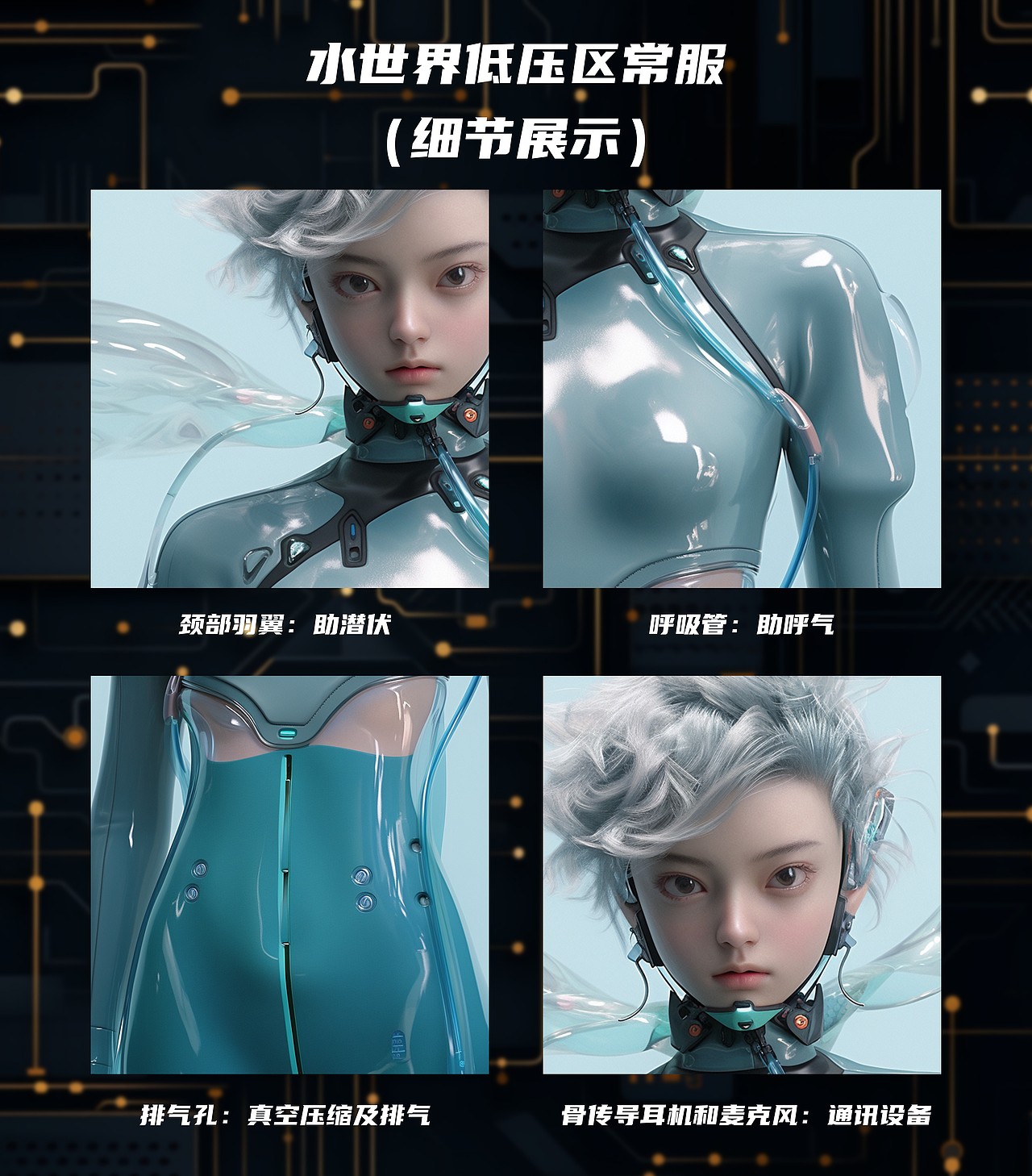 未来水世界潮服设计（图ZMzU0OTYyMDgw） - IP形象 - 站酷设计师Wandering_Shadow原创素材 - 站酷ZCOOL