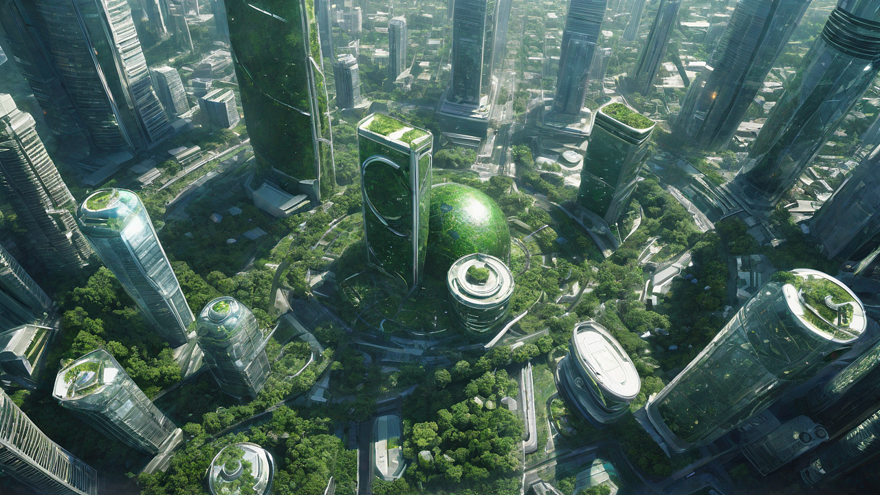 晶莹未来：透明奇迹中的森林都市（图ZMzU1NjAxOTQw） - 其他空间 - 站酷设计师黑橘321原创素材 - 站酷ZCOOL