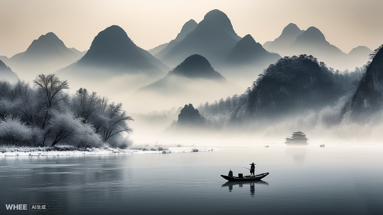 江雪（图ZMzYzODY4OTQ0） - AI作品 - 站酷设计师YB空明原创素材 - 站酷ZCOOL