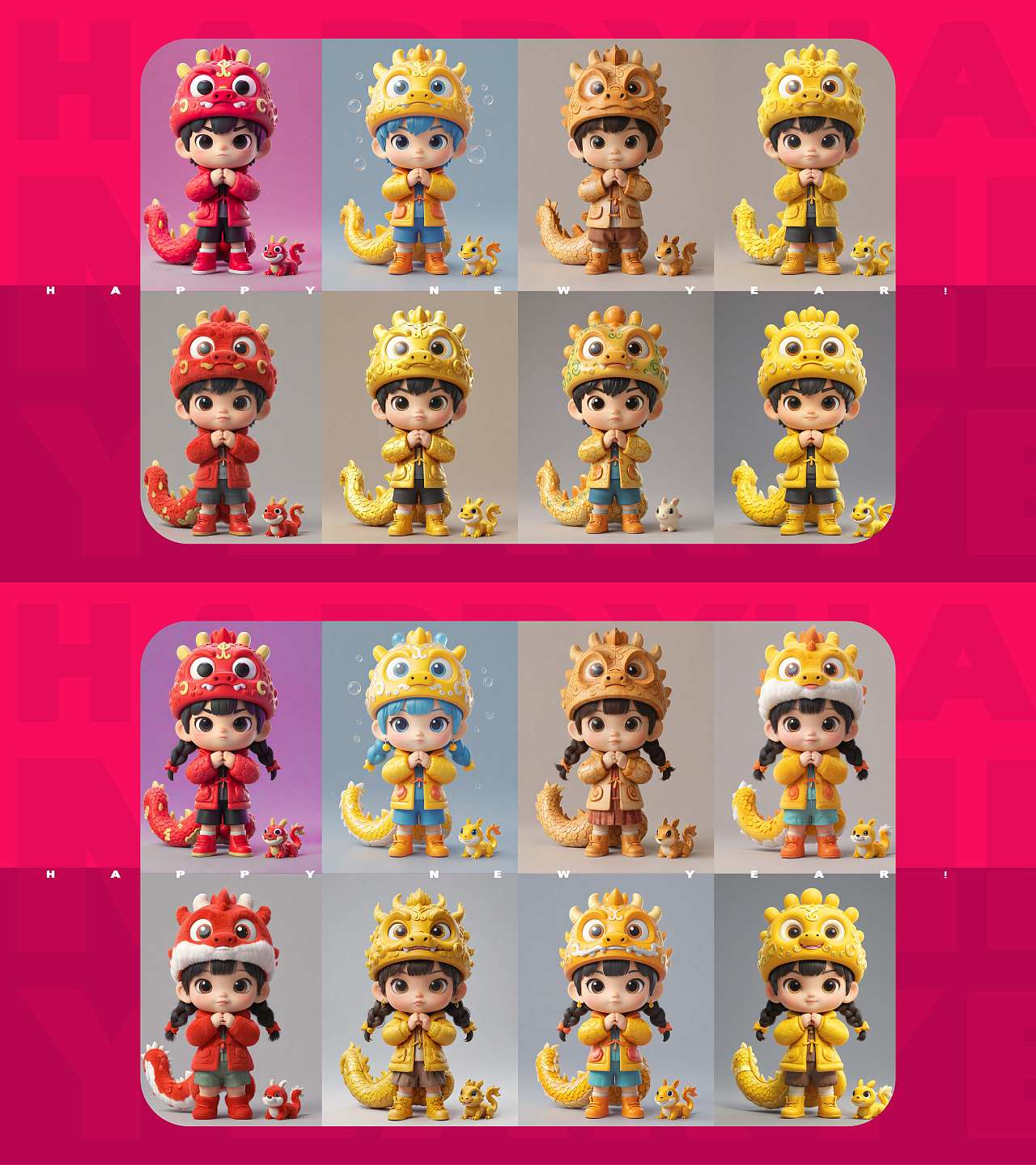 由WHEE生成的龙年守护神||一起成长~（图ZMzYwNDU0MzU2） - AI作品 - 站酷设计师好消息哇原创素材 - 站酷ZCOOL