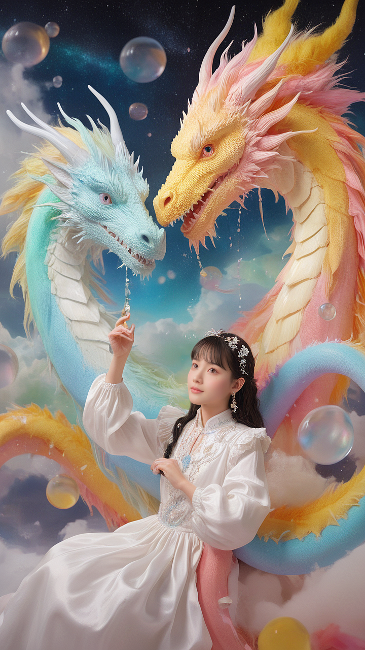 女孩与彩虹龙的故事