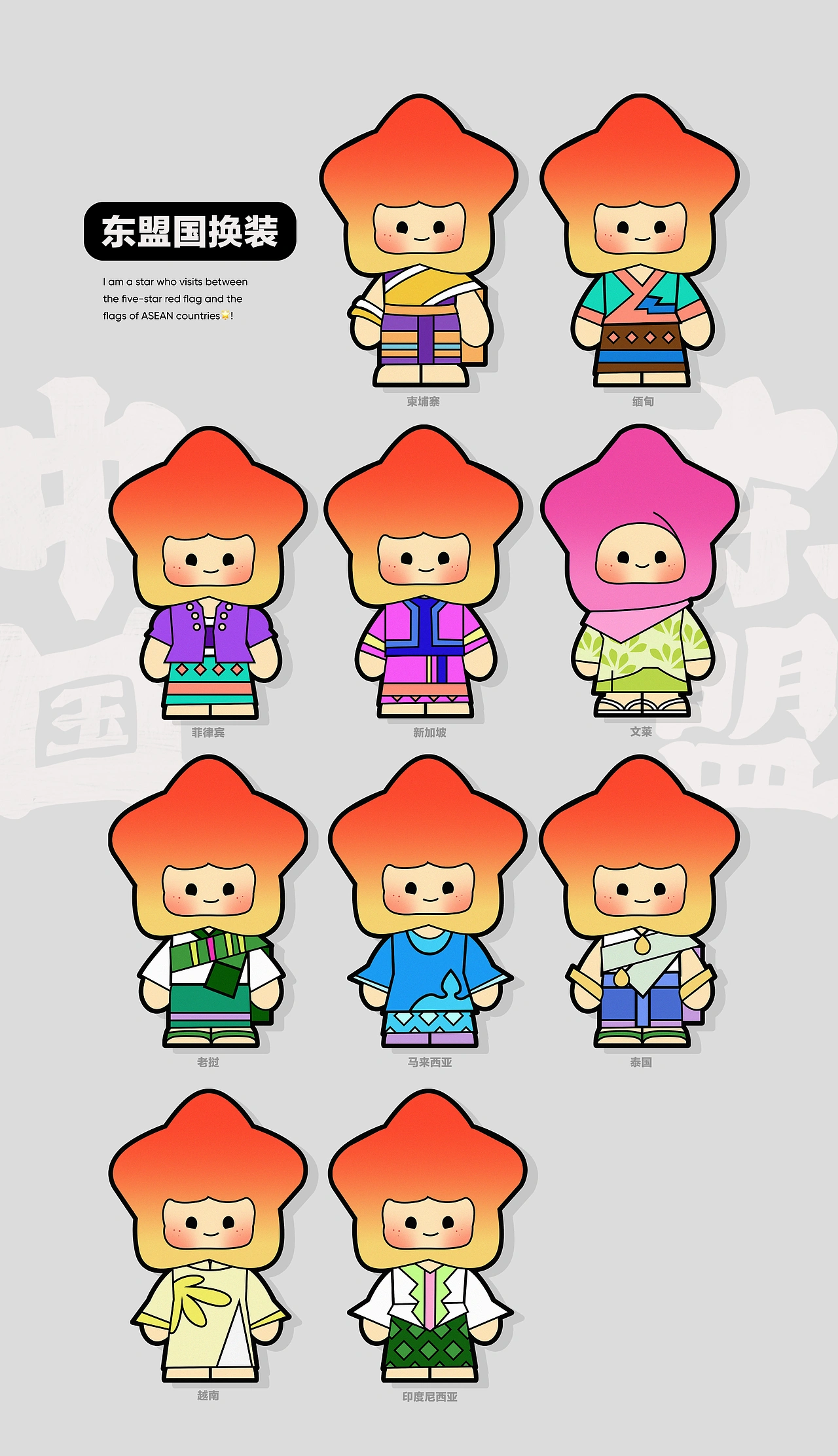 IP形象设计｜中国-东盟咣咣Goh！