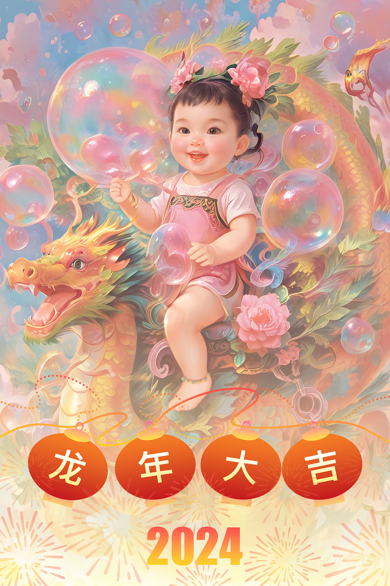 龙年守护神(图ZMzYwNTYzMjUy) - AI作品 - 站酷设计师棉棉的绘画原创素材 - 站酷ZCOOL