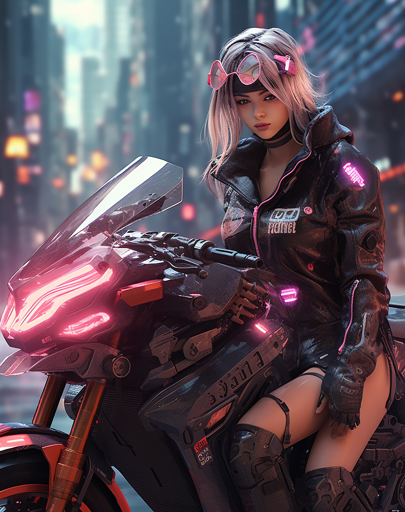 未来感机车街道