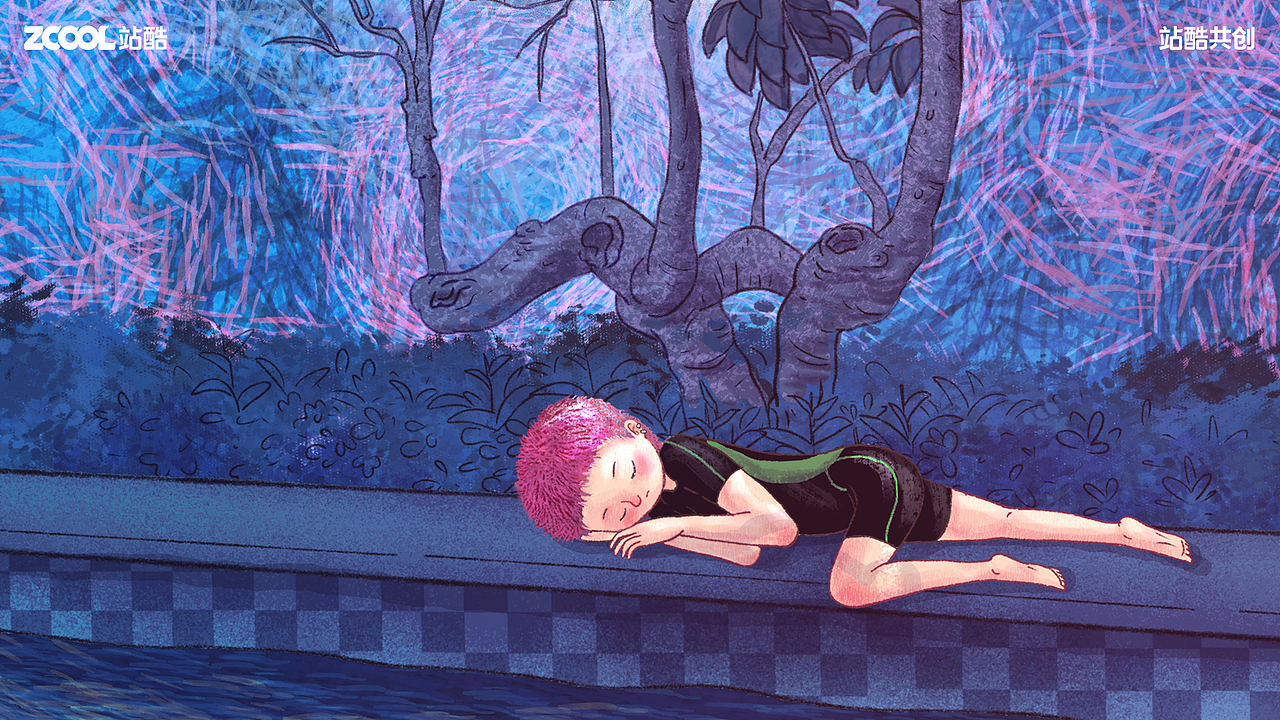 风平浪静的闲暇（图ZMzY4OTE3MjU2） - 艺术插画 - 站酷设计师JZY09原创素材 - 站酷ZCOOL