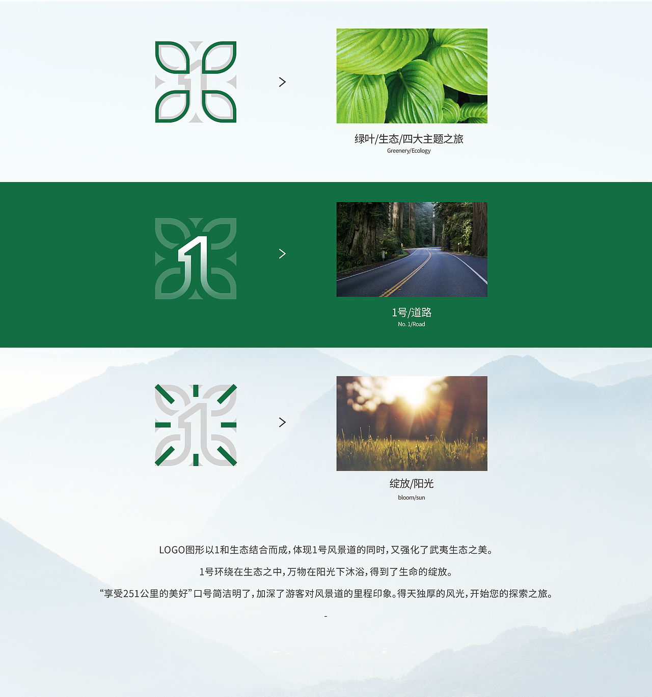 武夷山国家公园1号风景道 品牌LOGO&口号（图ZMzQ5NjA4NDE2） - Logo - 站酷设计师Cone煎饼原创素材 - 站酷ZCOOL