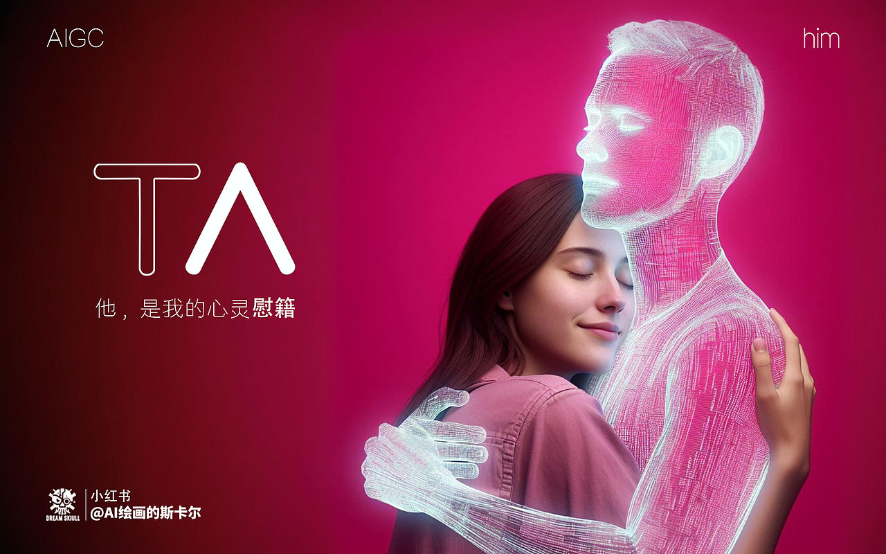 未来的TA，让人工智能温情所在（图ZMzY5NTM3MjQ0） - AI作品 - 站酷设计师AI绘画的斯卡尔原创素材 - 站酷ZCOOL