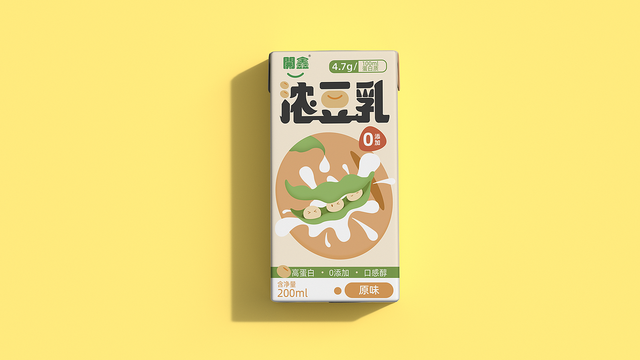 開鑫浓豆乳包装设计（图ZMzUyMTQzNjQ0） - 商业插画 - 站酷设计师一块豆甫原创素材 - 站酷ZCOOL