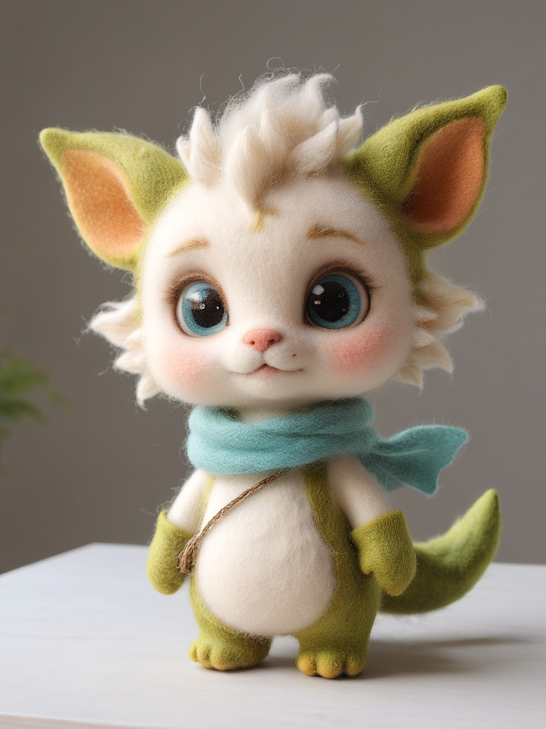 毛茸茸的龙宝宝～（图ZMzU4NDgyMTYw） - AI作品 - 站酷设计师明原创素材 - 站酷ZCOOL