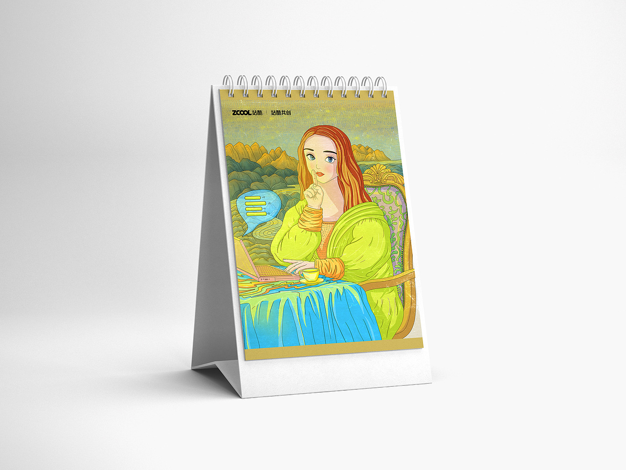 世界名画100 | 蒙娜丽莎的心境（图ZMzQzNzAwNTA0） - 艺术插画 - 站酷设计师安妮俊俊子原创素材 - 站酷ZCOOL