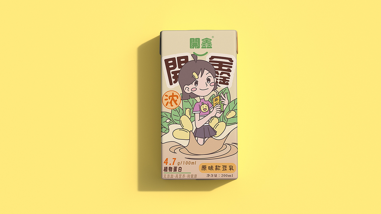開鑫濃豆乳包裝設(shè)計 | 香濃自然派 · 國人好選擇（圖ZMzUyMzk2ODMy） - 商業(yè)插畫 - 站酷設(shè)計師Octoo原創(chuàng)素材 - 站酷ZCOOL