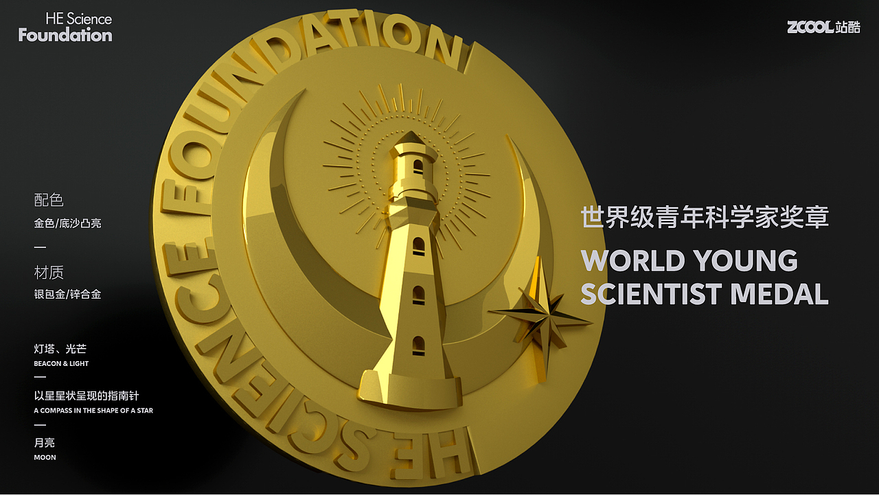 何享健科学基金奖章设计