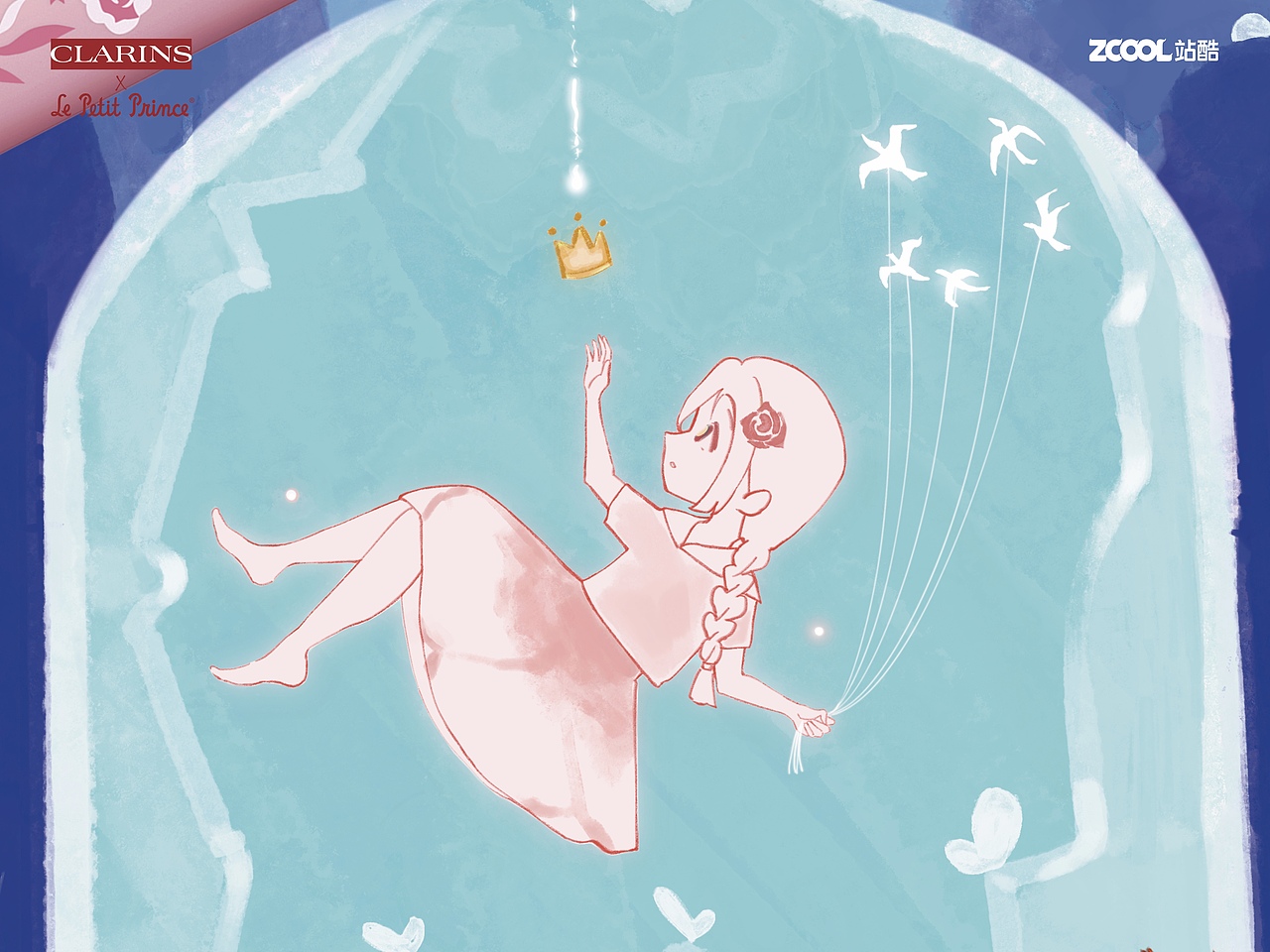 #邂逅#多巴胺少女 《玫瑰少女》（圖ZMzQzNzM3Mjky） - 商業(yè)插畫 - 站酷設(shè)計師巷哩小橘原創(chuàng)素材 - 站酷ZCOOL