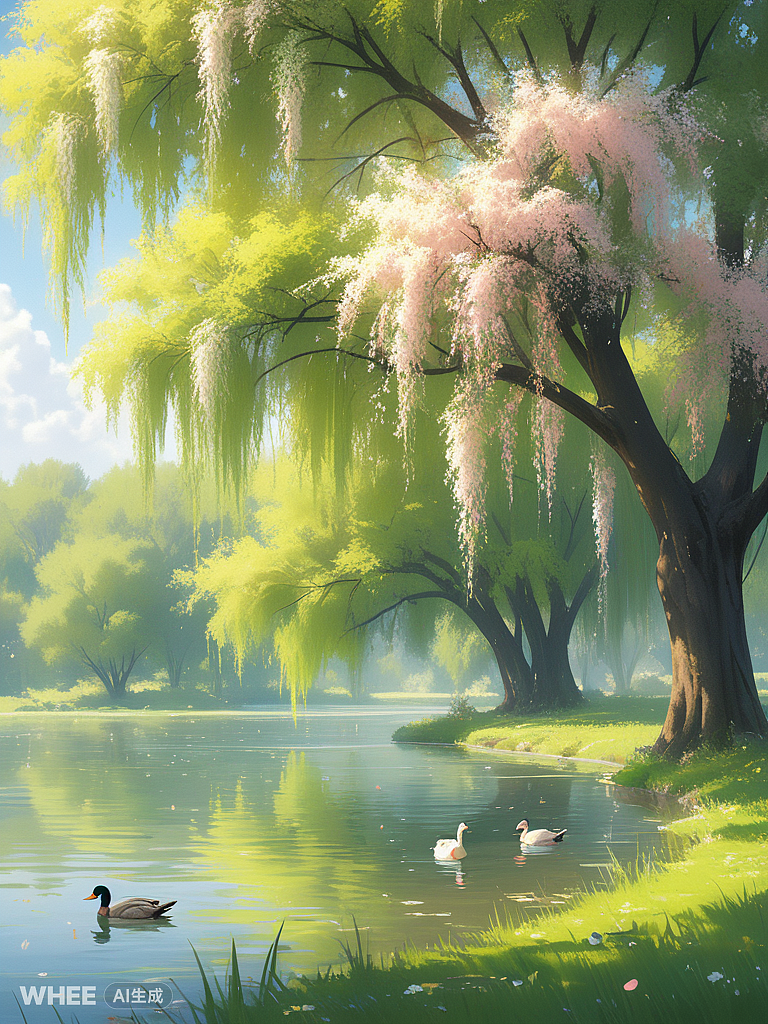 春江水暖鸭先知（图ZMzY0Mjc2NjI0） - AI作品 - 站酷设计师胡家雨原创素材 - 站酷ZCOOL