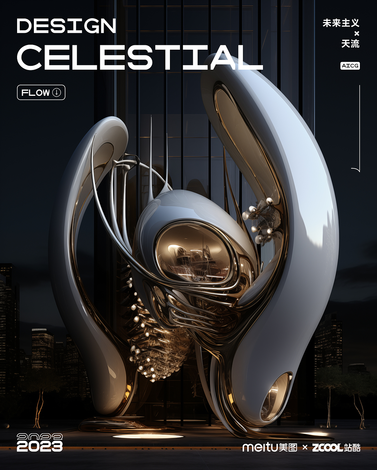 天流×CelestialFlow | 流体化宇宙未来风格建筑（图ZMzU1OTM3MjI4） - 其他空间 - 站酷设计师七雅糕糕原创素材 - 站酷ZCOOL