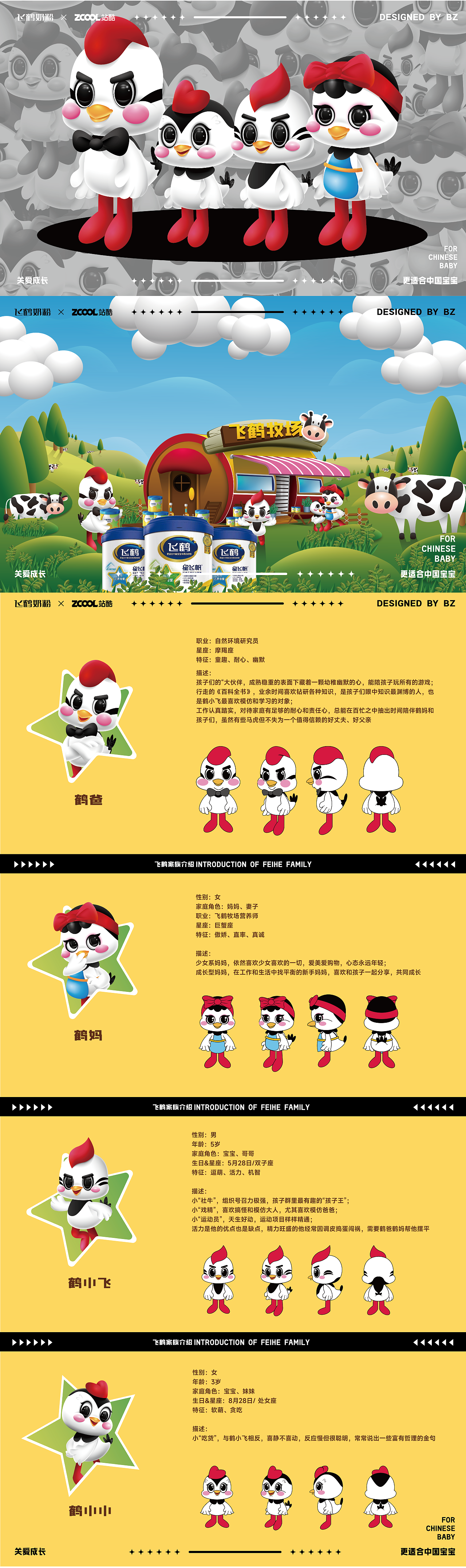 飞鹤IP形象升级&FEIHE FAMILY IS COMING（图ZMzM5MjQzNjQ0） - IP形象 - 站酷设计师BZ贰柒原创素材 - 站酷ZCOOL